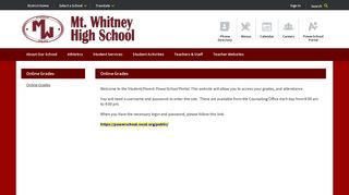 Online Grades / Online Grades - Visalia Unified School District