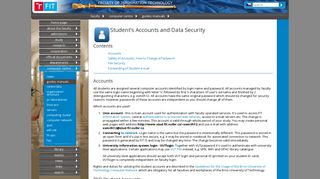 Student's Accounts and Data Security - VUT FIT
