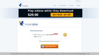 Vuze Plus - Purchase