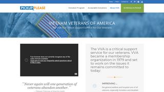Donate to Vietnam Veterans of America (VVA) - Pick Up Please
