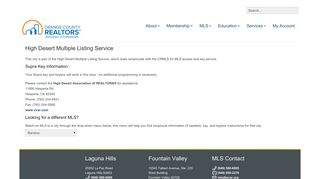 High Desert Multiple Listing Service - OCAR