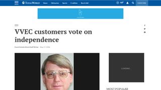 VVEC customers vote on independence | Archives | tulsaworld.com