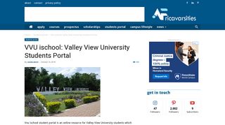 VVU ischool: Valley View University Students Portal | Africavarsities