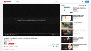Installing VVV (Varying Vagrant Vagrants) for WordPress ... - YouTube