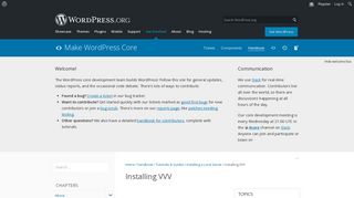 Installing VVV – Make WordPress Core