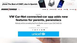 VW Car-Net connected-car app adds new features for parents ... - CNet