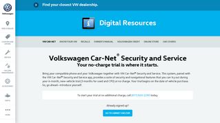 VW Car-Net - VW Service and Parts