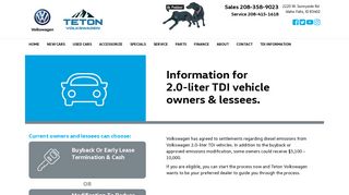 TDI Information - Teton Volkswagen