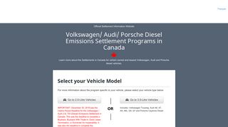 Volkswagen/Audi/Porsche Diesel Emissions Settlement Programs in ...