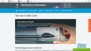 Service Credit Card | Northtowne Volkswagen