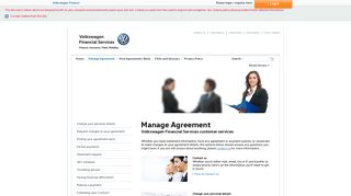 Manage Agreement - Volkswagen Finance