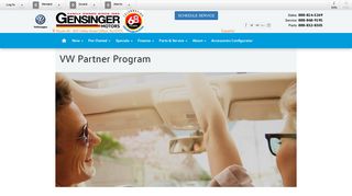 VW Partner Program | Gensinger Motors, Inc. - Gensinger Volkswagen