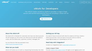 Mobile Workforce Platform API For Developers | vWork App