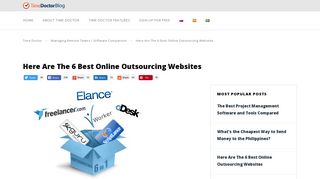 The 6 Best Online Outsourcing Websites of 2019 - Time Doctor