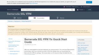 Barracuda SSL VPN Vx Quick Start Guide | Barracuda Campus