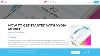 How To Get Started With Vydia Mobile – | Vydia