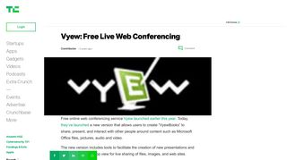 Vyew: Free Live Web Conferencing | TechCrunch