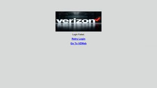 Verizon Wireless SSO - Login Failed