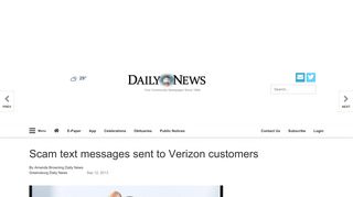Scam text messages sent to Verizon customers | Local News ...