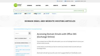 Accessing Domain Emails with Office 365 (Exchange Online ...