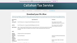 callahantaxservice | W2 DOWNLOAD - Wix.com