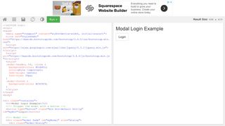 Modal Login Example - W3Schools