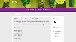 WA No Interest Loans Network Inc. (WA NILS) | Pling - yacwa