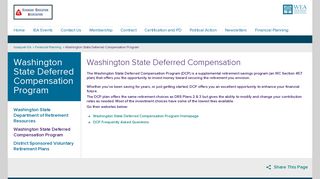Washington State Deferred Compensation Program | Washington ...