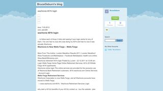 wachovia 401k login - BruceOsburn's blog - Typepad
