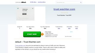 Trust.wachter.com website. Default :: Trust.Wachter.com.