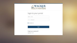 Wacker Wealth Partners | Login to your account - Modestspark