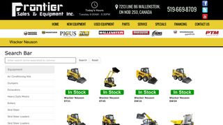 Wacker-Neuson - Frontier Sales and Equipment Wallenstein Ontario ...