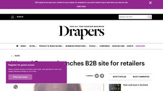 Wacoal Europe launches B2B site for retailers | News | Drapers