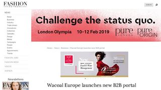 Wacoal Europe launches new B2B portal - News : Business (#785555)