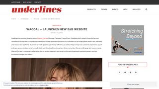Wacoal - launches new B2B website - Underlines Magazine