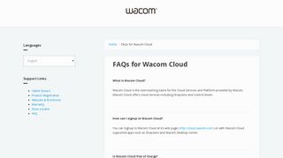 FAQs for Wacom Cloud | Wacom Asia Pacific Customer Support
