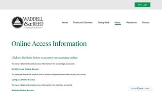 Online Access Information | Marquez-Hsieh Group at Waddell & Reed