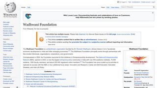 Wadhwani Foundation - Wikipedia