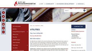 Utilities | Wadsworth, OH