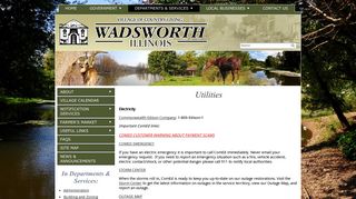 Utilities - Wadsworth, Illinois - Village of Wadsworth