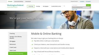 Mobile & Online Banking - Deposit, Transfer ... - Washington Federal