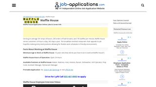 Waffle House Application, Jobs & Careers Online - Job-Applications.com
