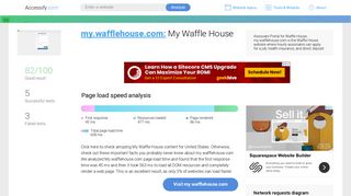 Access my.wafflehouse.com. My Waffle House