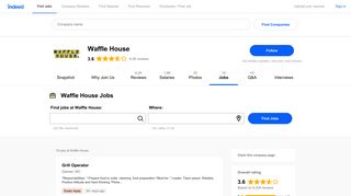 Jobs at Waffle House | Indeed.com