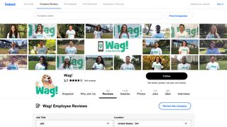 Working at Wag!: 329 Reviews | Indeed.com