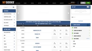 Sportsbook Online Betting Odds, Live Betting Vegas Sports Lines ...