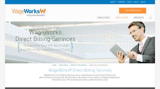 Employer Direct Billing & Administrative Services | WageWorks ...