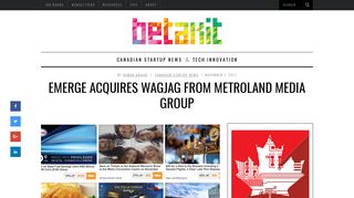 EMERGE acquires Wagjag from Metroland Media Group | BetaKit