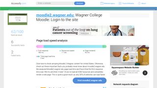 Access moodle2.wagner.edu. Wagner College Moodle: Login to the site