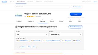 Working at Wagner Service Solutions, Inc: Employee Reviews | Indeed ...